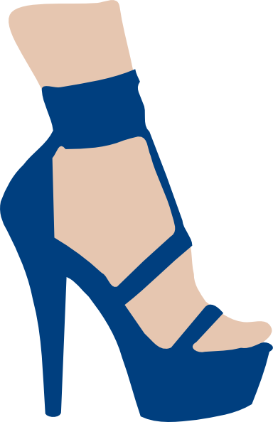 Blue High Heel Clip Art