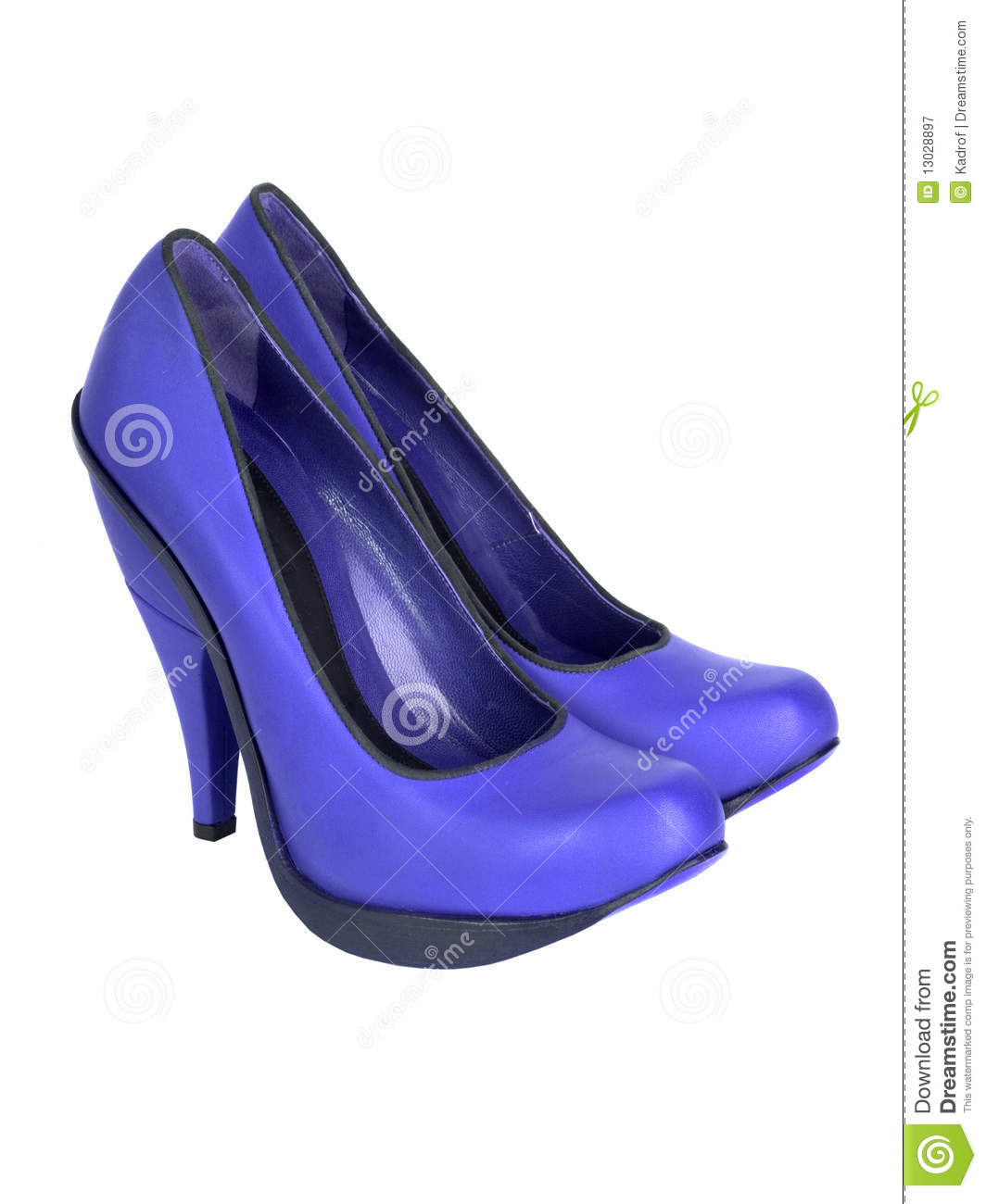 Blue High Heel Women Shoes Royalty Free Stock Photography   Image