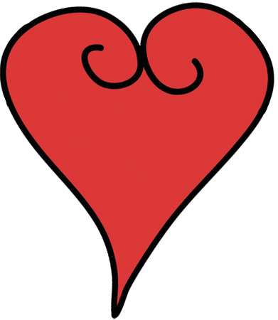Clipart Red Heart Spiral