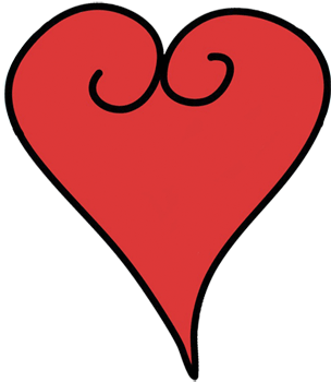 Clipart Red Heart Spiral Echo S Free Heart Clipart Of Red Hearts