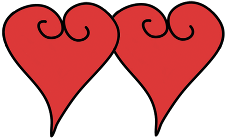 Clipart Red Hearts Spiral At Www Wonderweirded Com Clipart Red Heart    