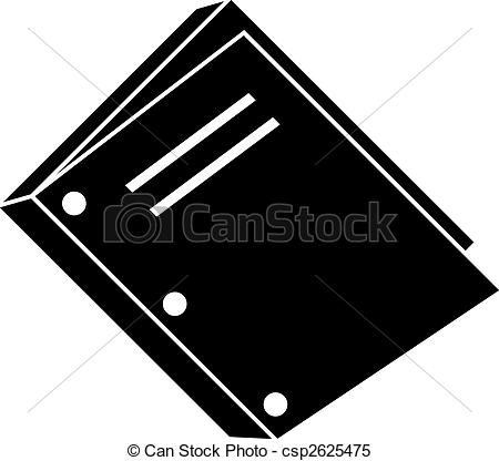 Clipart Vector Of Three Hole Punch Book Binding Icon Isolated On A    
