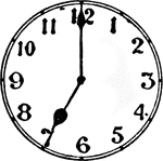 Clock That Says It Is 7 O Clock