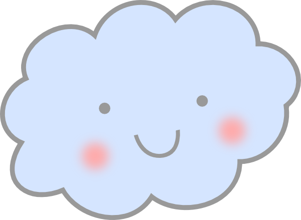 Cute Cloud Clip Art At Clker Com   Vector Clip Art Online Royalty