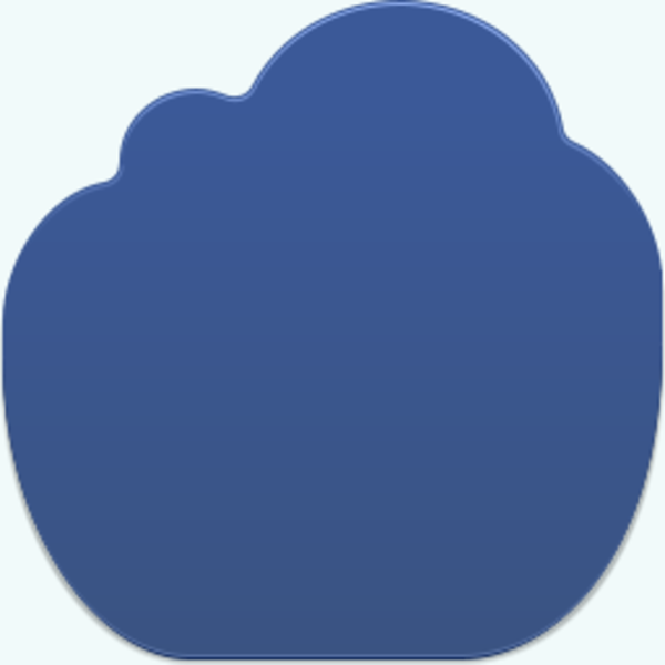 Dark Blue Cloud Icon Image   Vector Clip Art Online Royalty Free