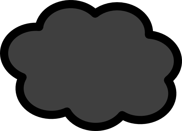 Dark Storm Cloud Clip Art At Clker Com   Vector Clip Art Online
