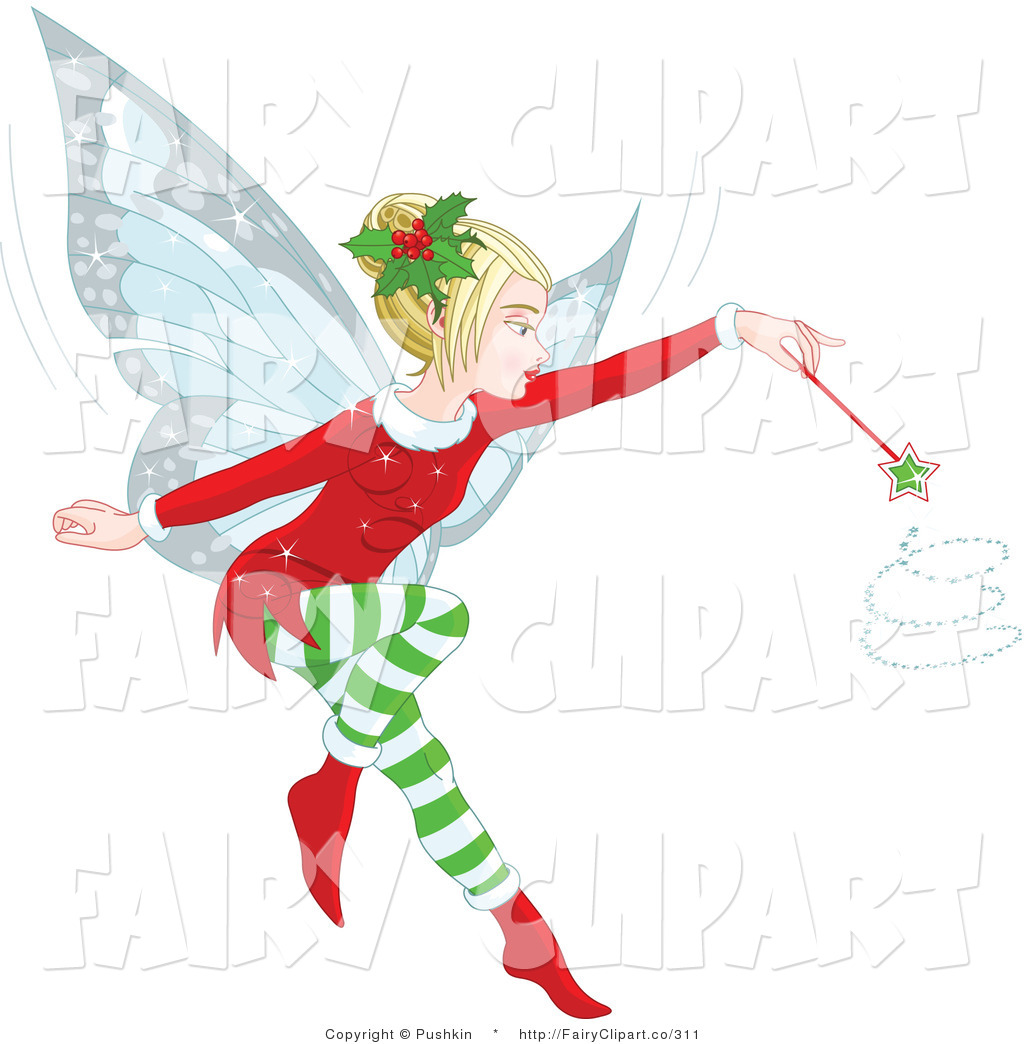 Fairy Wand Clipart Clip Art Of A Christmas Fairy