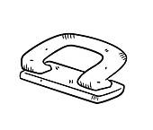 Hole Puncher   Royalty Free Clip Art