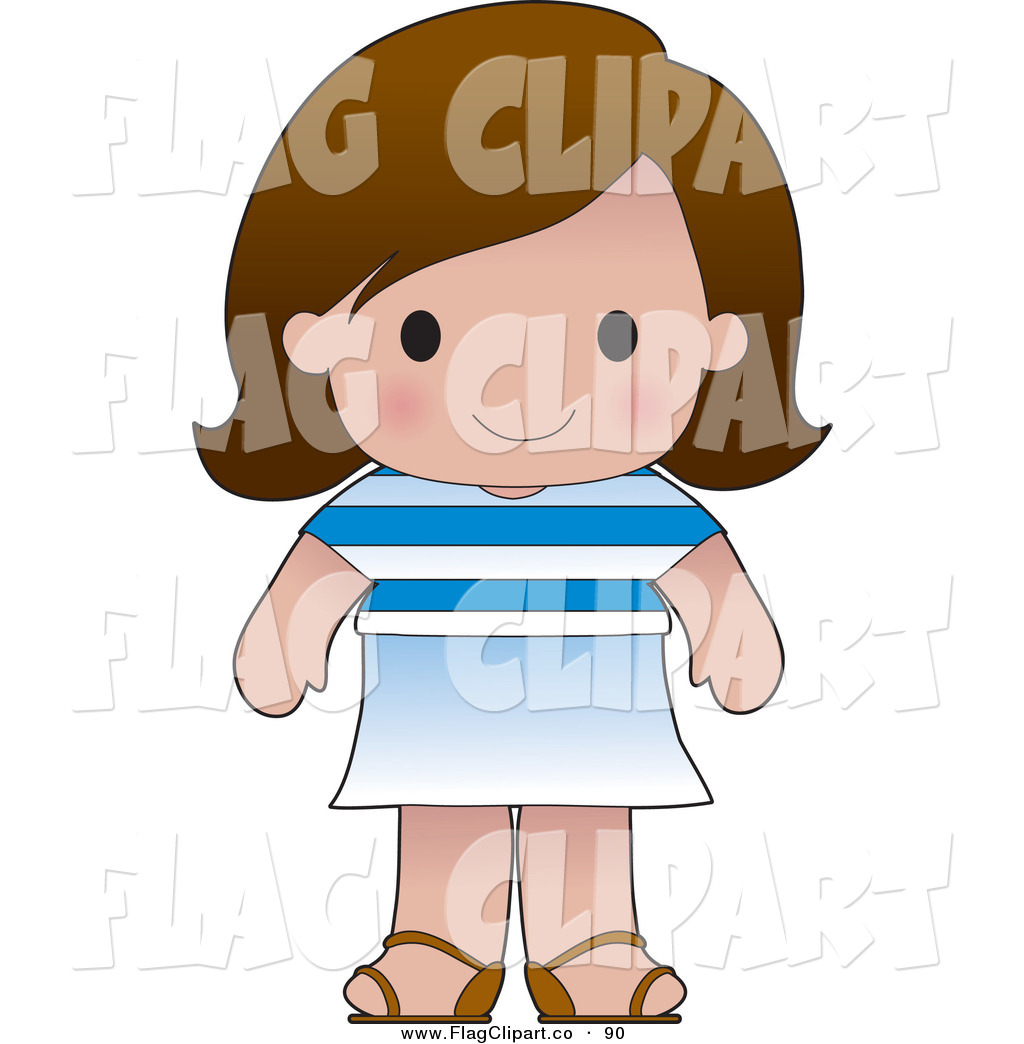 Http   Flagclipart Co Design Clip Art Of A Cute Caucasian Greek Girl