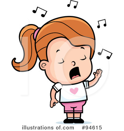 Royalty Free  Rf  Singing Clipart Illustration By Cory Thoman   Stock