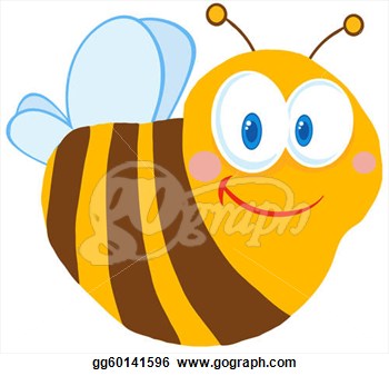 Stock Illustration   Cute Bee Cartoon Character  Clip Art Gg60141596
