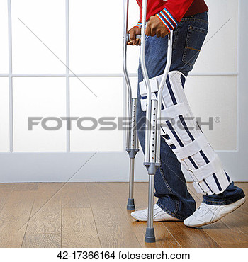 Stock Photo Of Young Man With Injured Leg 42 17366164   Search Stock    