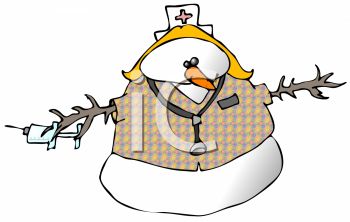 0511 0812 0216 0626 Nurse Snow Woman Clipart Image Jpg