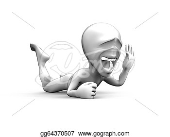       3d Little Person Very Loud Laughs  Very Funny  Clip Art Gg64370507