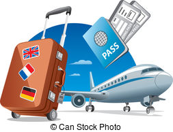 Air Travel Vector Clipart And Illustrations