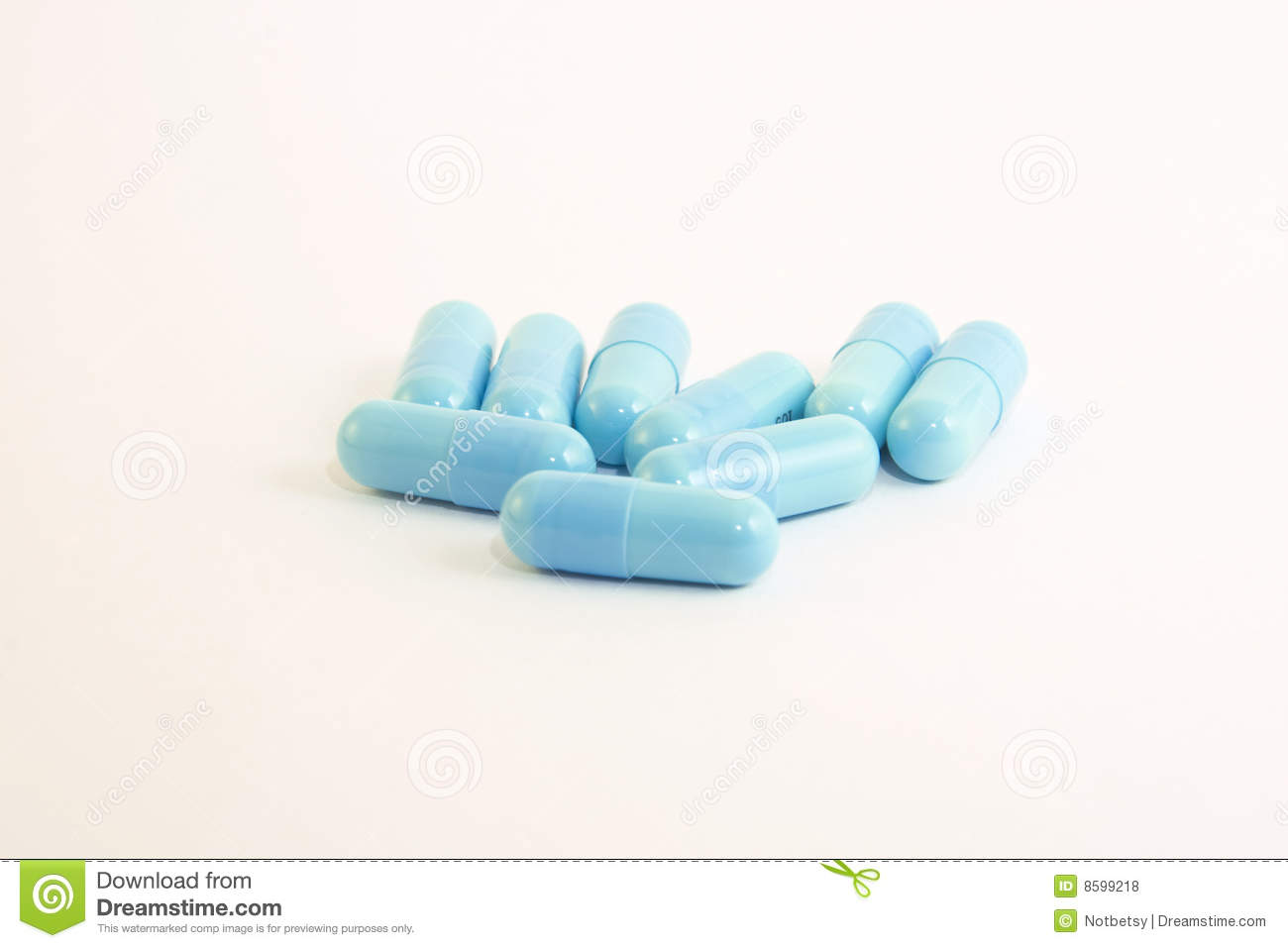 Blue Pills Royalty Free Stock Photos   Image  8599218