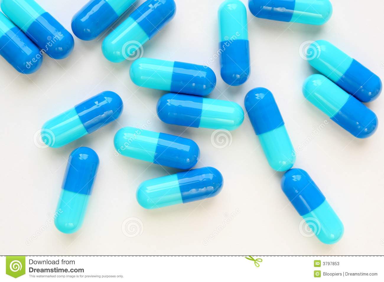 Blue Pills Stock Photos   Image  3797853