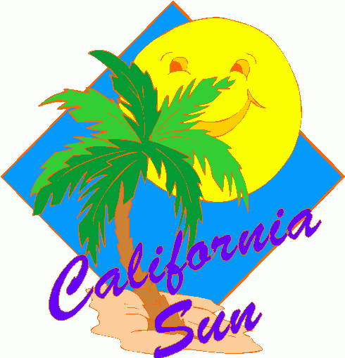 California Clipart California Sun 2 Gif