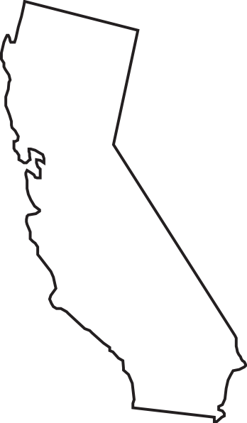California State Outline Clip Art Clip Art At Clker Com   Vector Clip