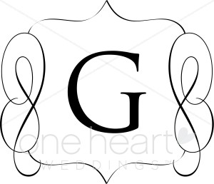 Classic Monogram G Clipart