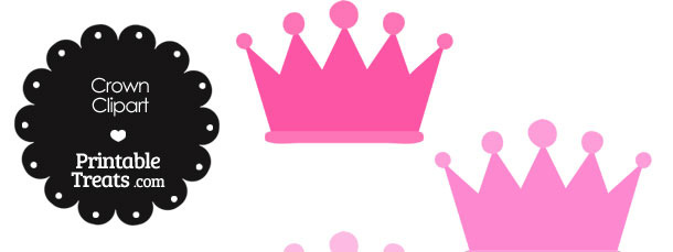 Crown Clipart In Shades Of Pink