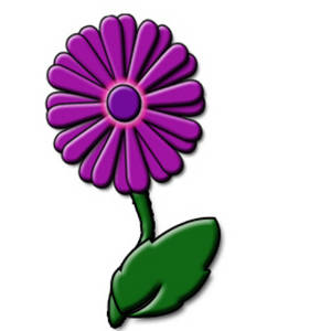Description  This Is A Free Clipart Picture Of A Cute Purple Daisy