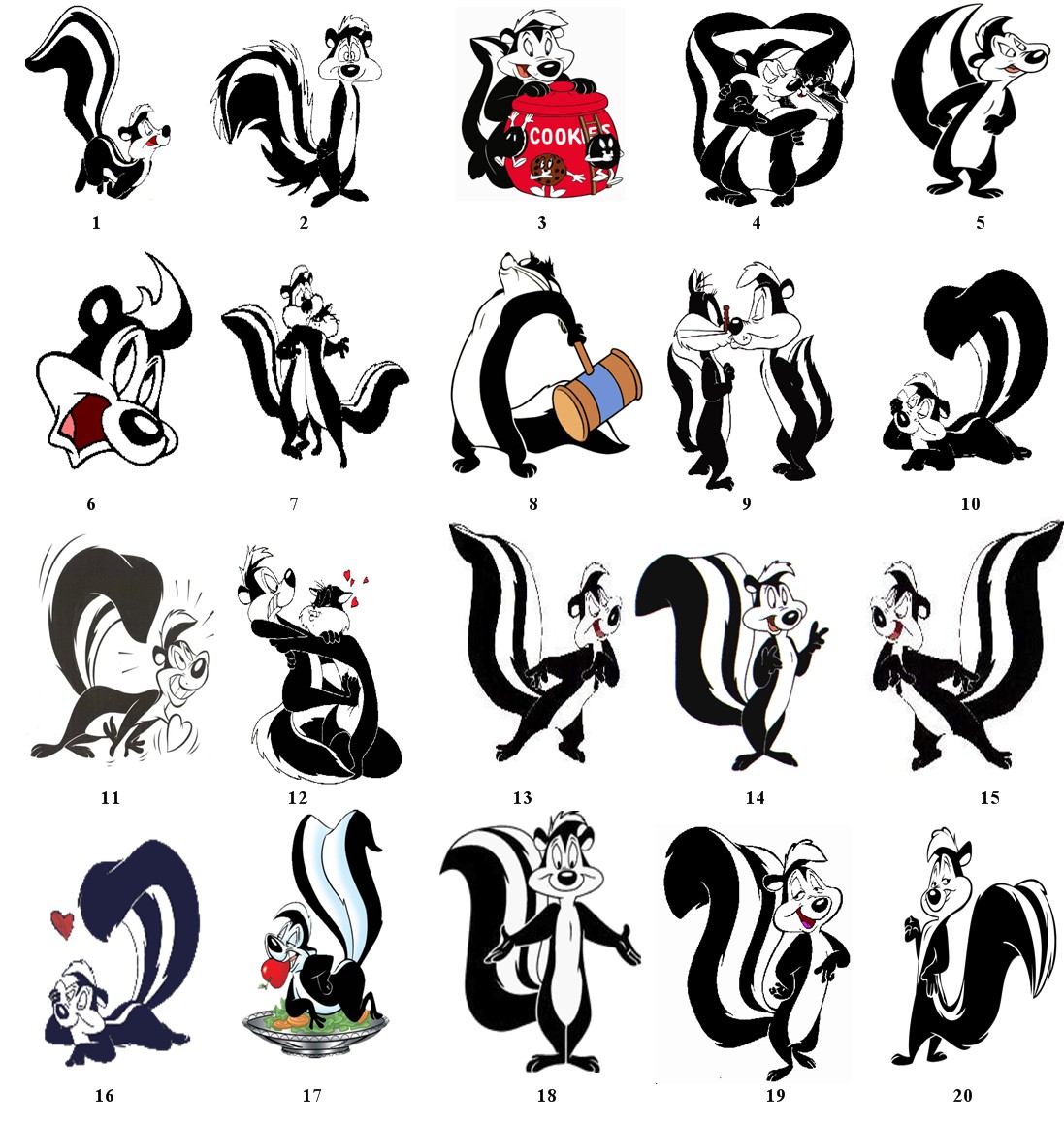 Details About Pepe Le Pew Return Address Labels Favor Tags Gift Buy 3    
