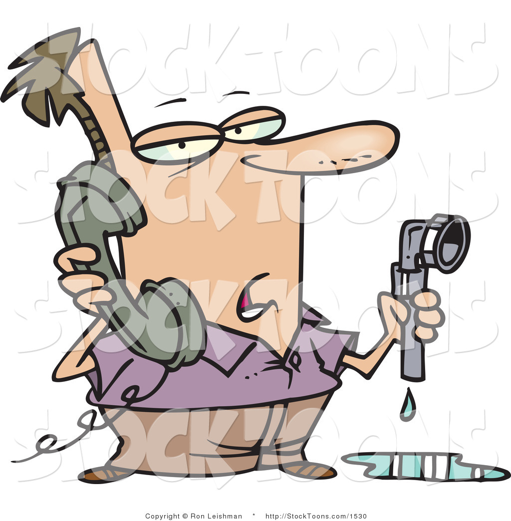 Leaky Pipe Cartoon Clipart