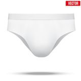 Male White Underpants Brief  Vector Illustration Stock Photography
