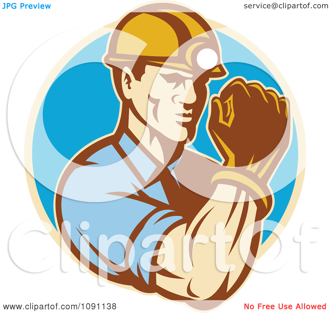 Panning For Gold Miner Clipart