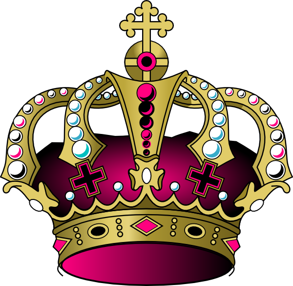 Pink Crown Clip Art At Clker Com   Vector Clip Art Online Royalty