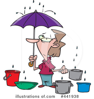 Plumber Clip Art Image A Man Holding A Leaky Pipe
