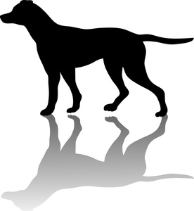 Pointer Clipart Image  A Pointer Bird Dog Pointing In Silhouette With    