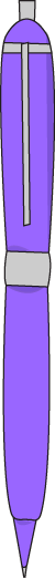 Purple Pen Clip Art Image   Transparent Vector Purple Pen 