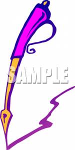 Purple Pen Writing   Royalty   Clipart Panda   Free Clipart Images