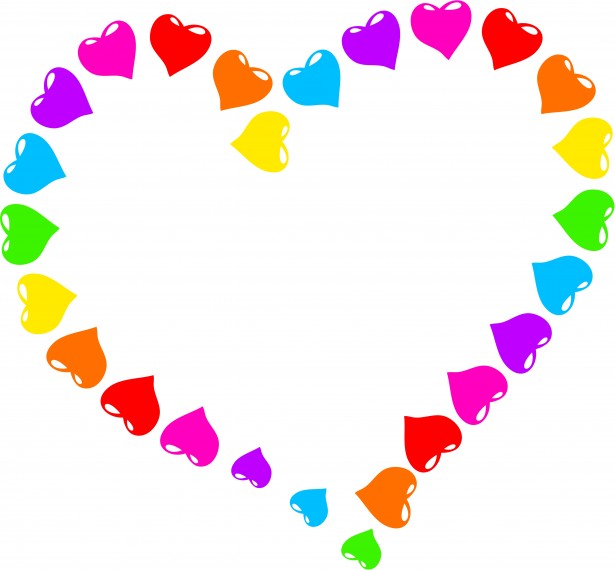 Rainbow Heart Clipart Free Stock Photo   Public Domain Pictures