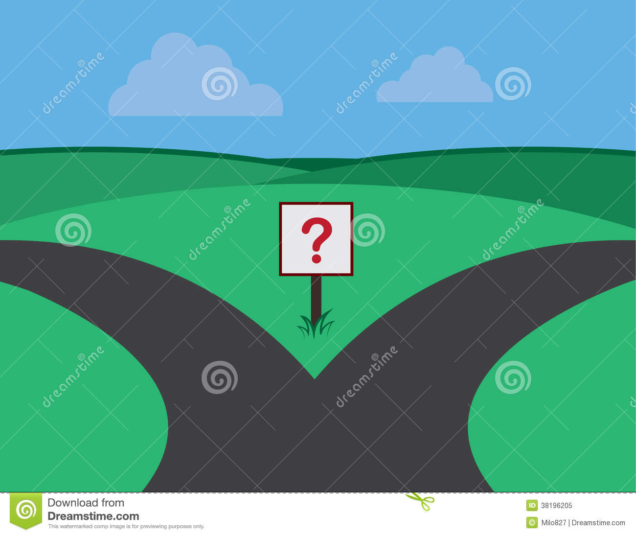 Road Split Sign Roads Question