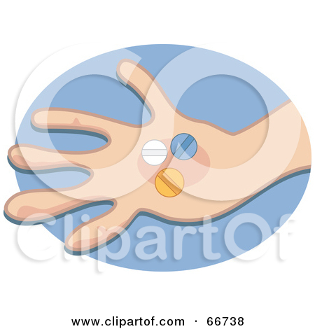 Royalty Free  Rf  Clipart Illustration Of Pills By A Drug Bottle By