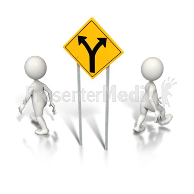 Split Up Direction   Signs And Symbols   Great Clipart For    