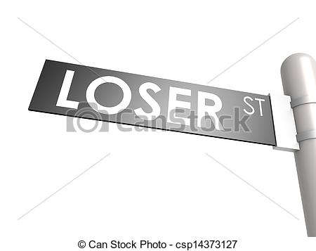 Stock Illustration   Loser Street Sign   Stock Illustration Royalty
