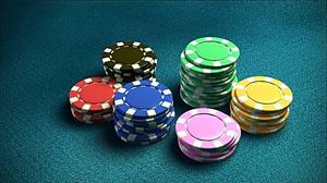 Casino 6 Chips Blue Table 2 Illustrations And Clipart