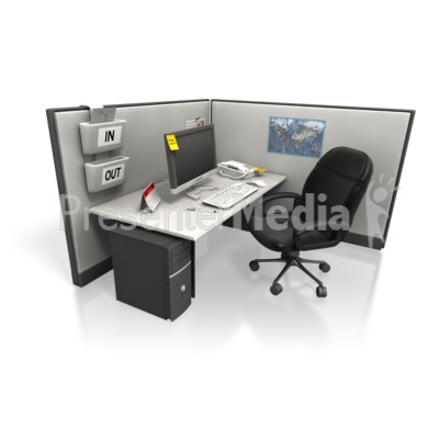 Empty Cubicle Angle Two   Presentation Clipart   Great Clipart For