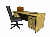 Empty Desk Clipart Desk With Chair