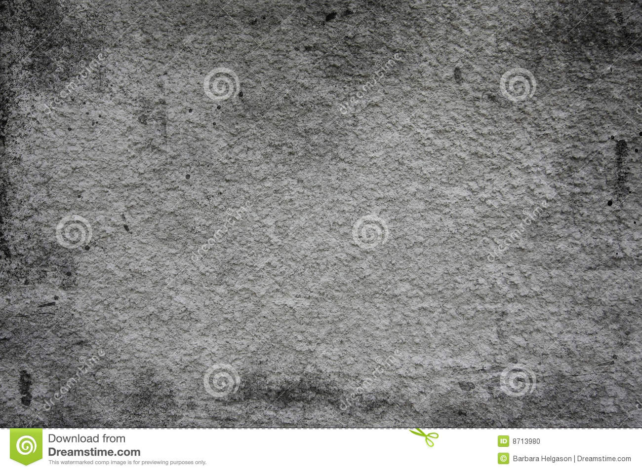 Grey Stucco Textured Background With Burnt Edges