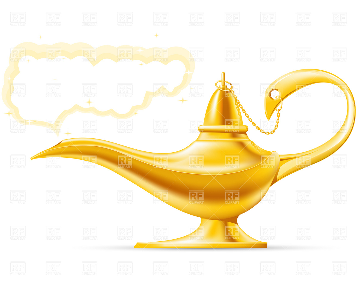 Magic Lamp With Cloud 4901 Download Royalty Free Vector Clipart  Eps