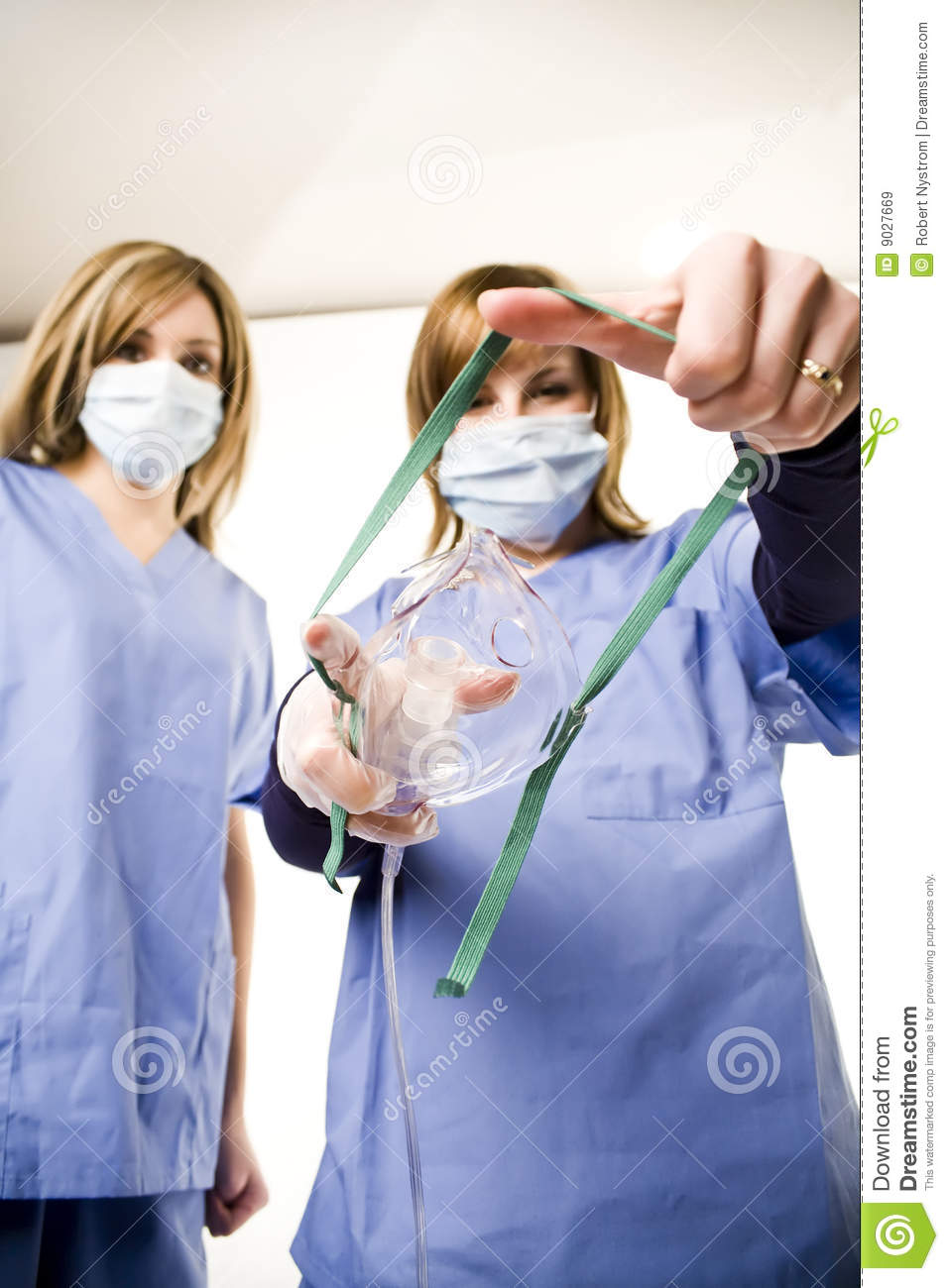 Nurse Holding Anesthesia Mask Royalty Free Stock Images   Image