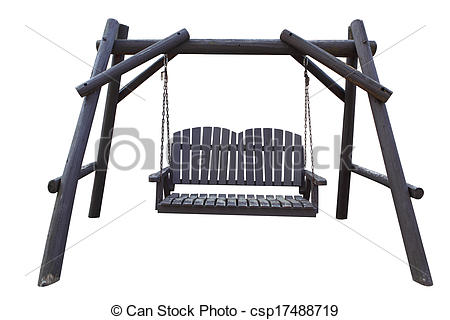 Porch Swing Clipart Wooden Porch Swing   Csp17488719