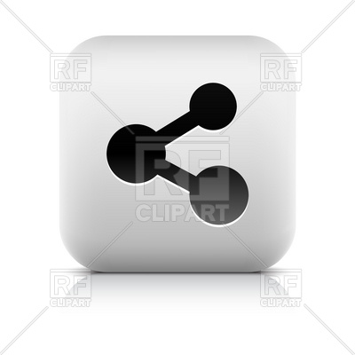 Push Button With Share Symbol Download Royalty Free Vector Clipart