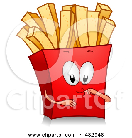 Royalty Free  Rf  Clipart Illustration Of A French Fry Character