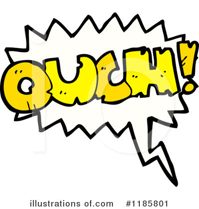 Royalty Free  Rf  Word Ouch Clipart Illustration By Lineartestpilot